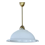 Art Deco pendant lamp, brass glass