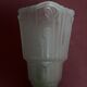 Art Deco period lamp, superb tulip in molded pressed glass signed P MAYNADIER