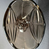 Art Deco smoked glass vase