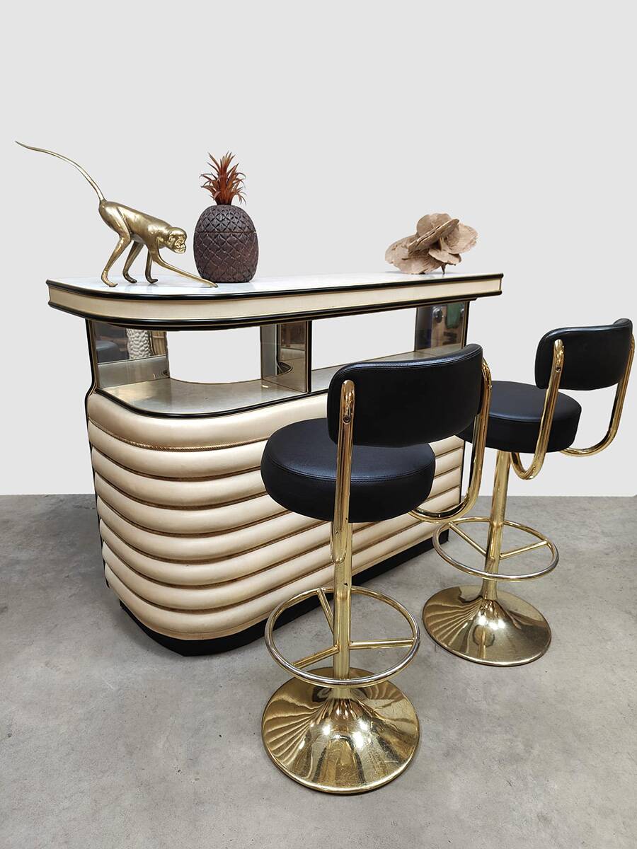 Sixties vintage cocktail bar display 'Mad men style'