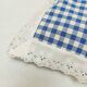 Baby adornment sheet + blue vichy pillowcase