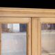 Beautiful patinated pine bookcase (circa 1900).