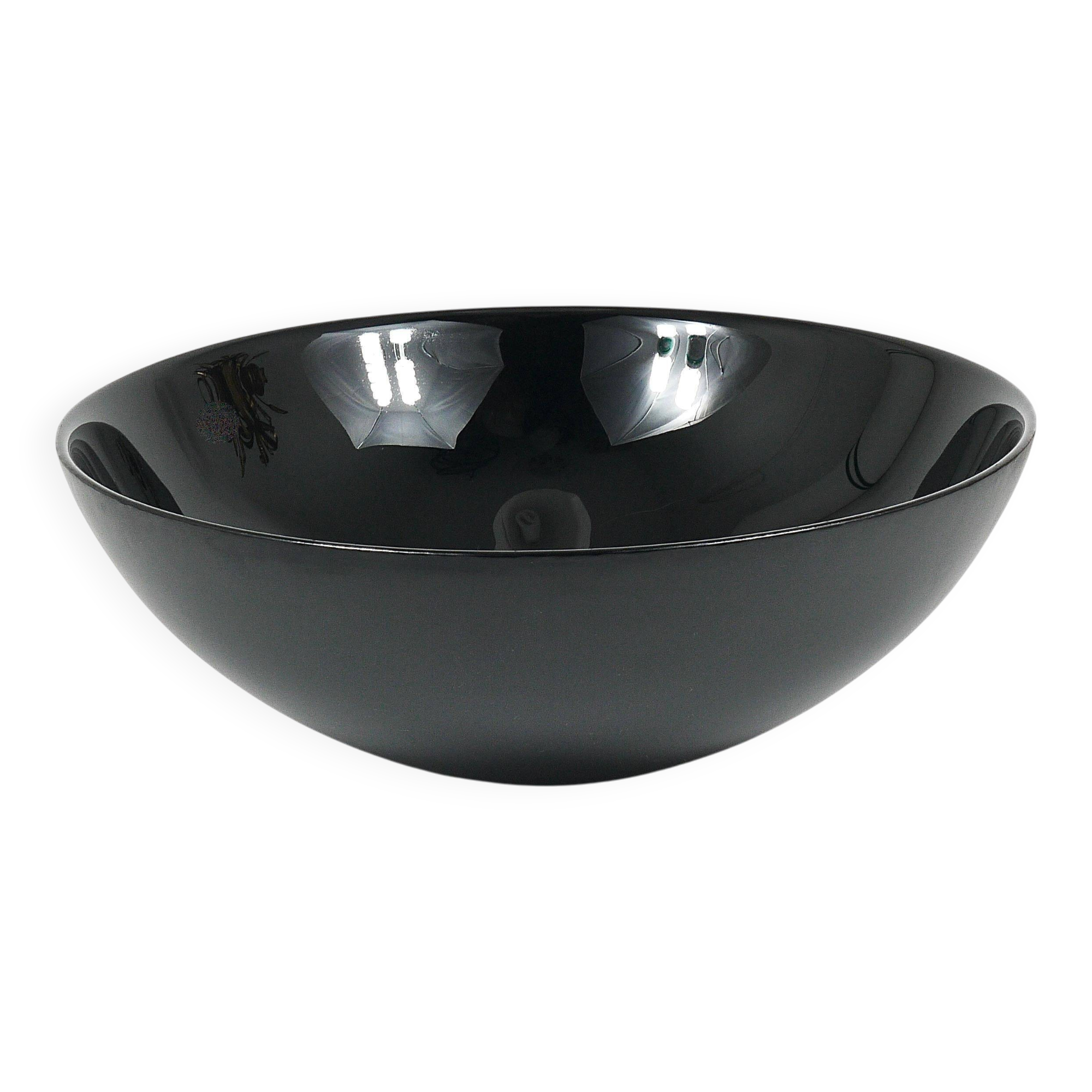 Grand Bol Centre Noir Riedel x Mesa Design, Post-Modernism Italy, 1980