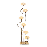 Lampadaire en laiton et verre, Italie