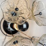 Wall lamp sputnik flowers, murano glass, italy, 1970