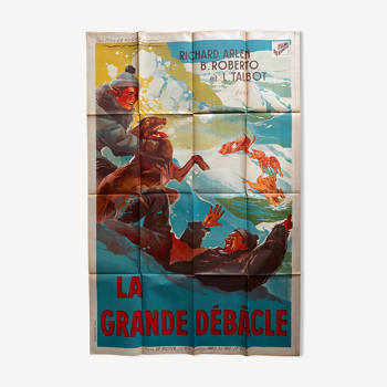 Affiche cinéma « La grande débacle » Richard Arlen 100x150cm 1938