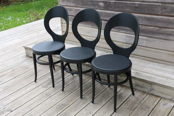 5 chairs baumann black seagull black skaï black