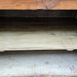 Ancien cabinet vitré en teck birman