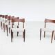 Bernhard Petersen dining chairs in rosewood by Christian Linnebergs, Denmark, 1960