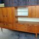 Enfilade vitrine bar suédois du fabricant "royal board sweden"vintage 1960