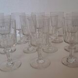 12 verres à vin blanc Portieux modèle Mirabeau h 12.2 cm