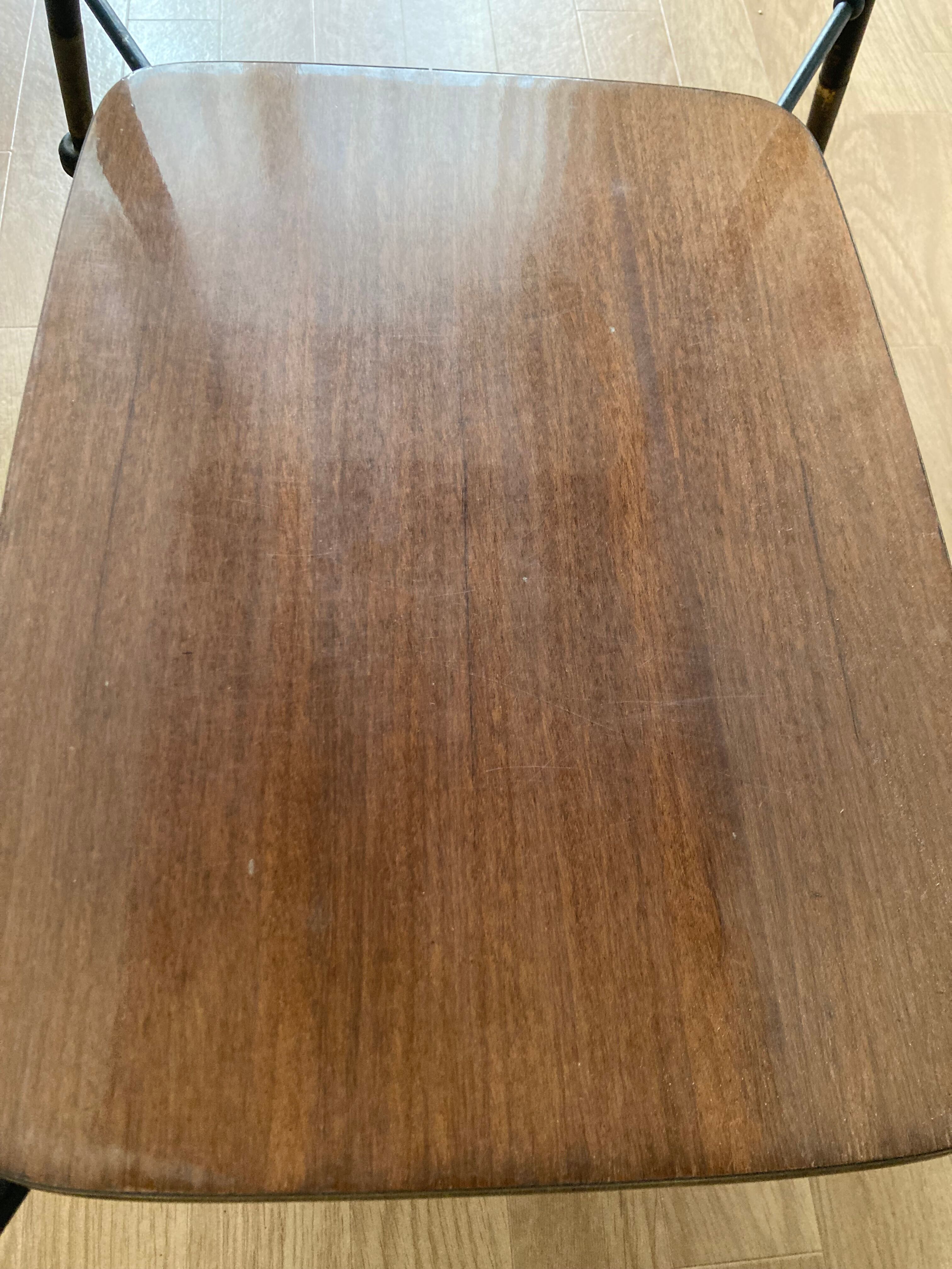 Vintage rolling side table