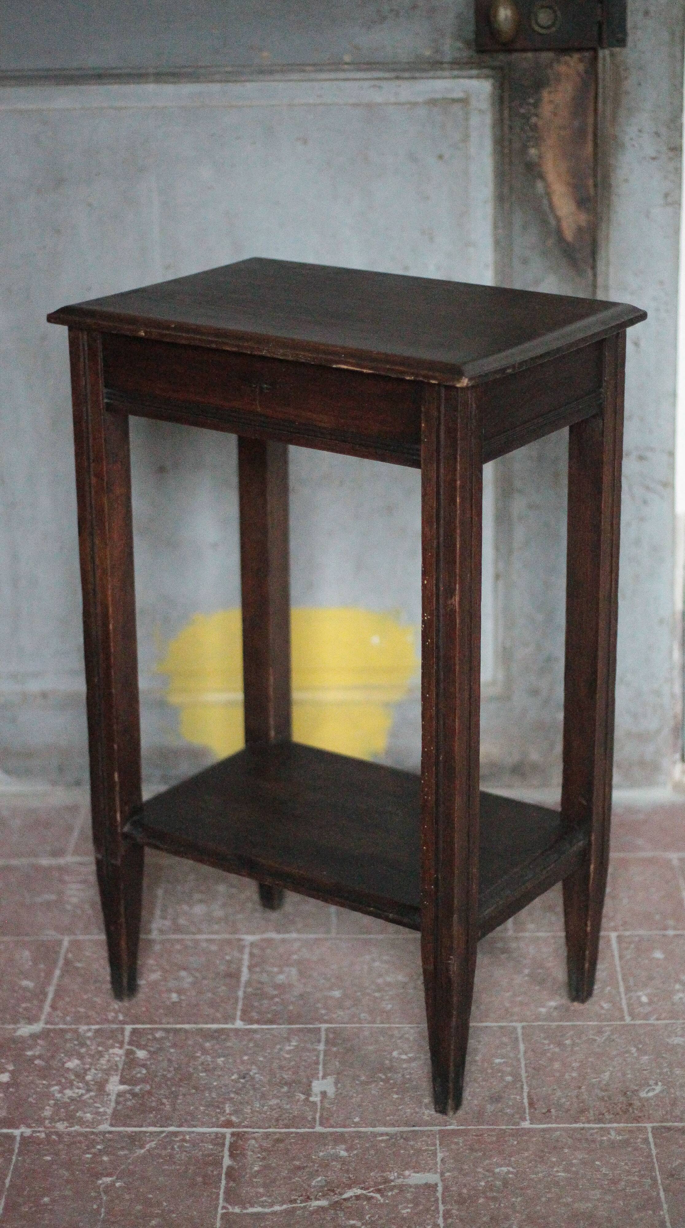 Table vintage, table bois, console art déco, table d'appoint