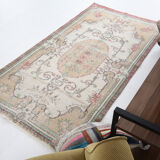 3x6 Shades Of Beige Turkish Rug, 204x106Cm