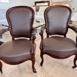 Paire de fauteuils Louis-Philippe