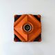 Vintage wall lamp PAN ceramic, 70's wall lamp orange, Pop Art