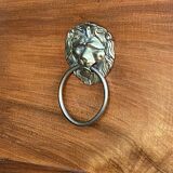 Chest of drawers two drawers restoration black marble heads of lions XIX century