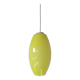 70s lemon yellow glass pendant light