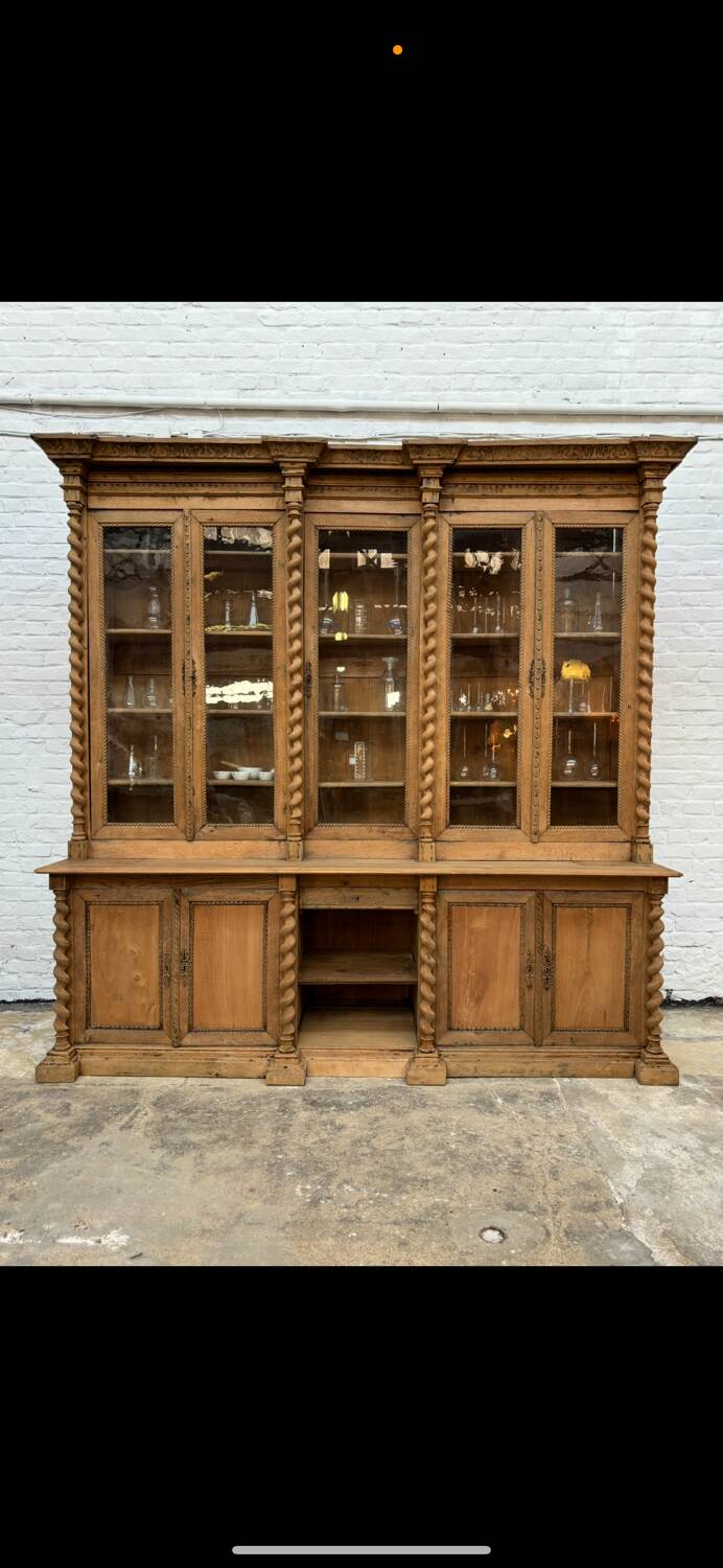 Oak apothecary cabinet, 19th century.