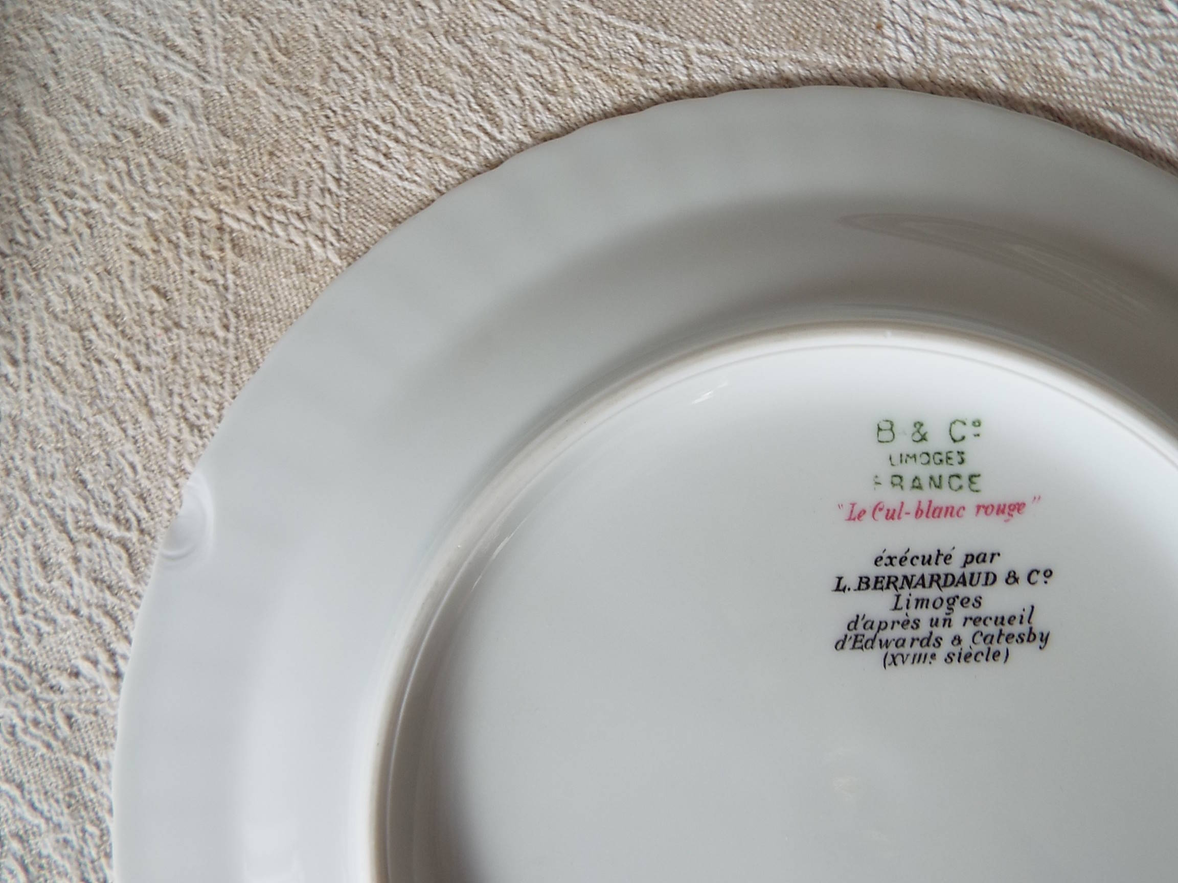 7 bird dessert plates