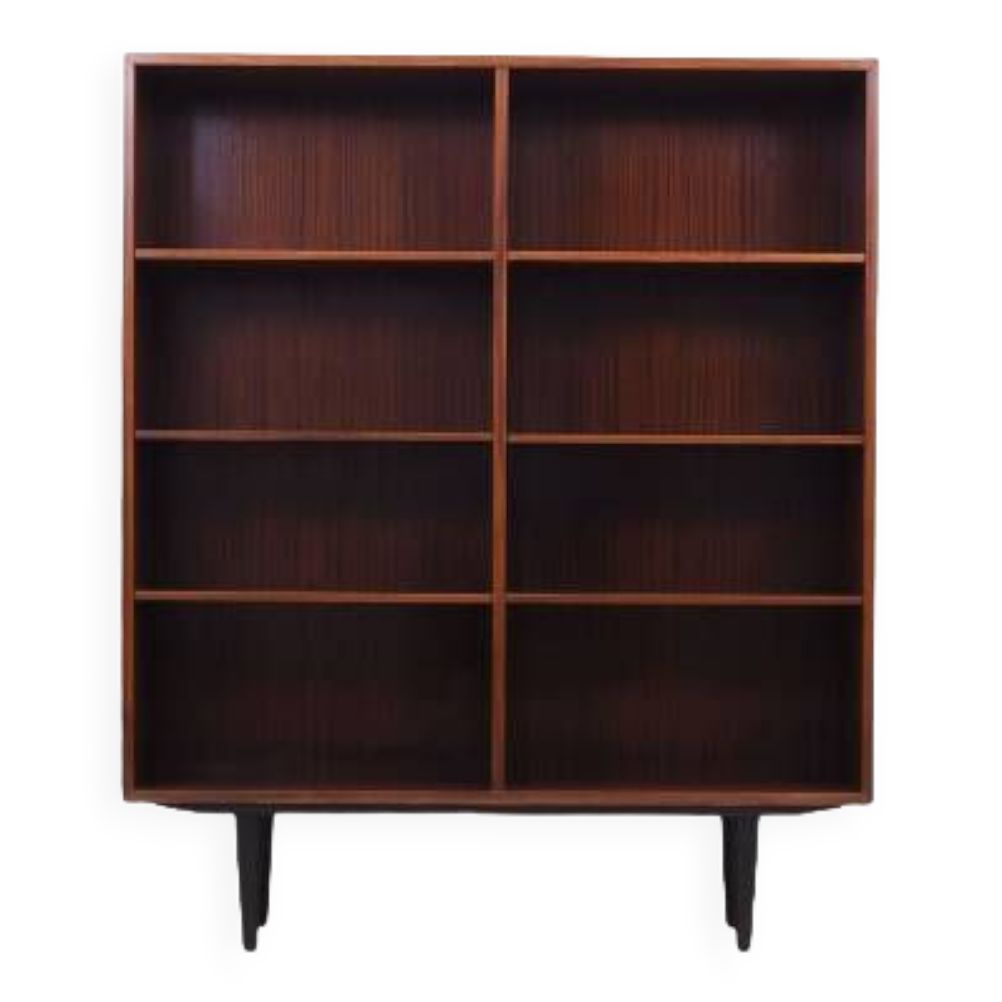 Mahogany bookshelf, Danish design, 1970s, produced by Omann Jun.