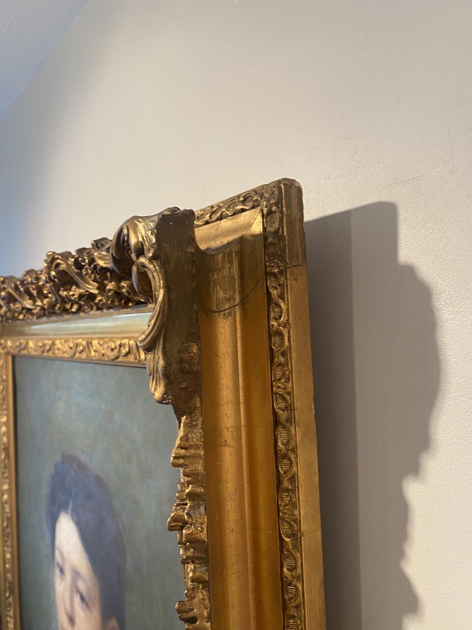 Portrait of a young woman, signed H Mouthier (1880-1975) and dated 1907