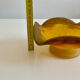 Glass footed coupe Nuagé signed by Muller Frères Lunéville.