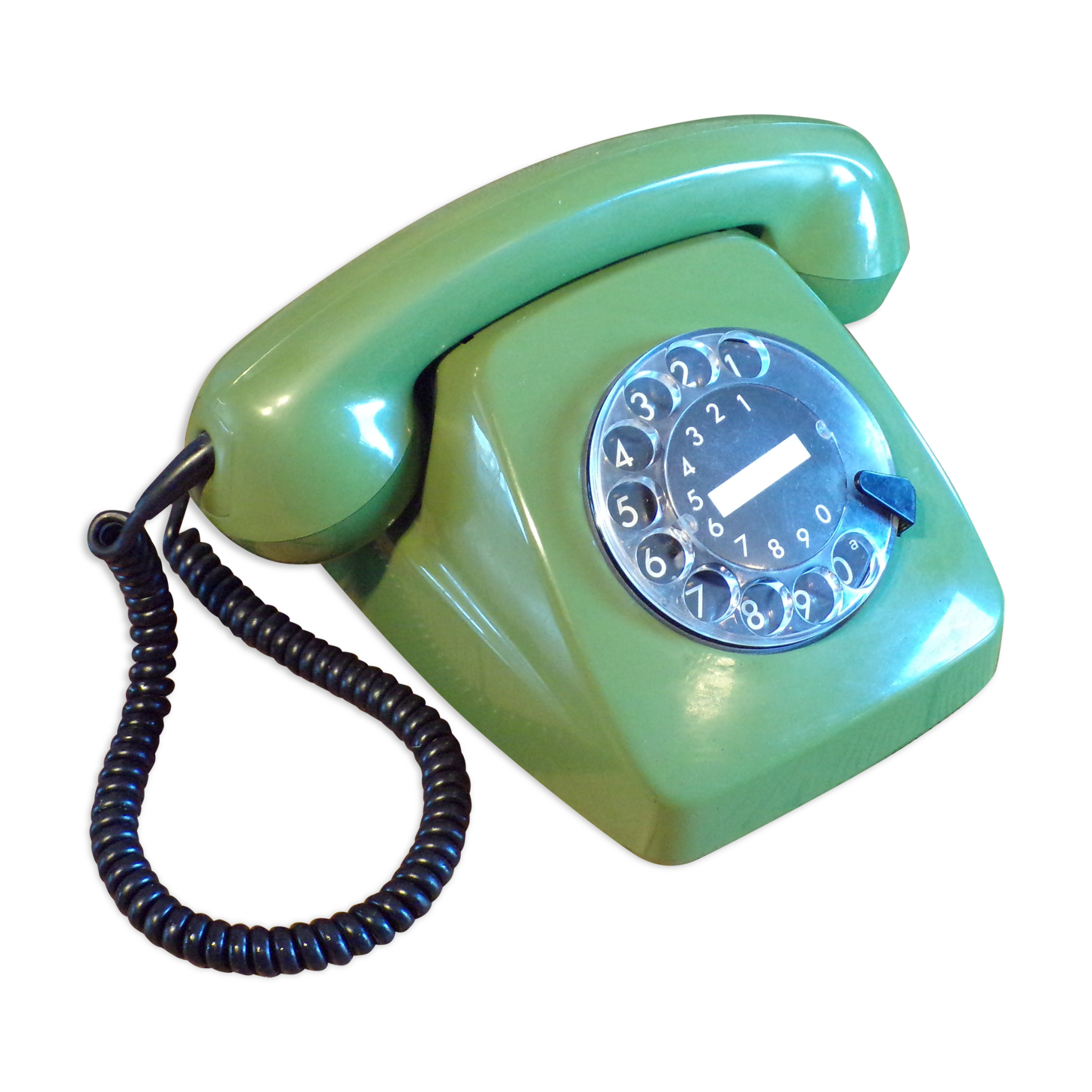 Vintage German green dial phone