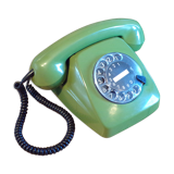 Vintage German green dial phone