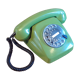Vintage German green dial phone