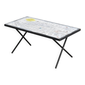 Table basse émaillée par Bernard Hesling, Sydney, vers 1970