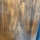 Green leather and walnut cardboard Louis Philippe