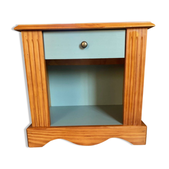 Painted wooden bedside table