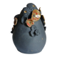 Raku vase, handmade