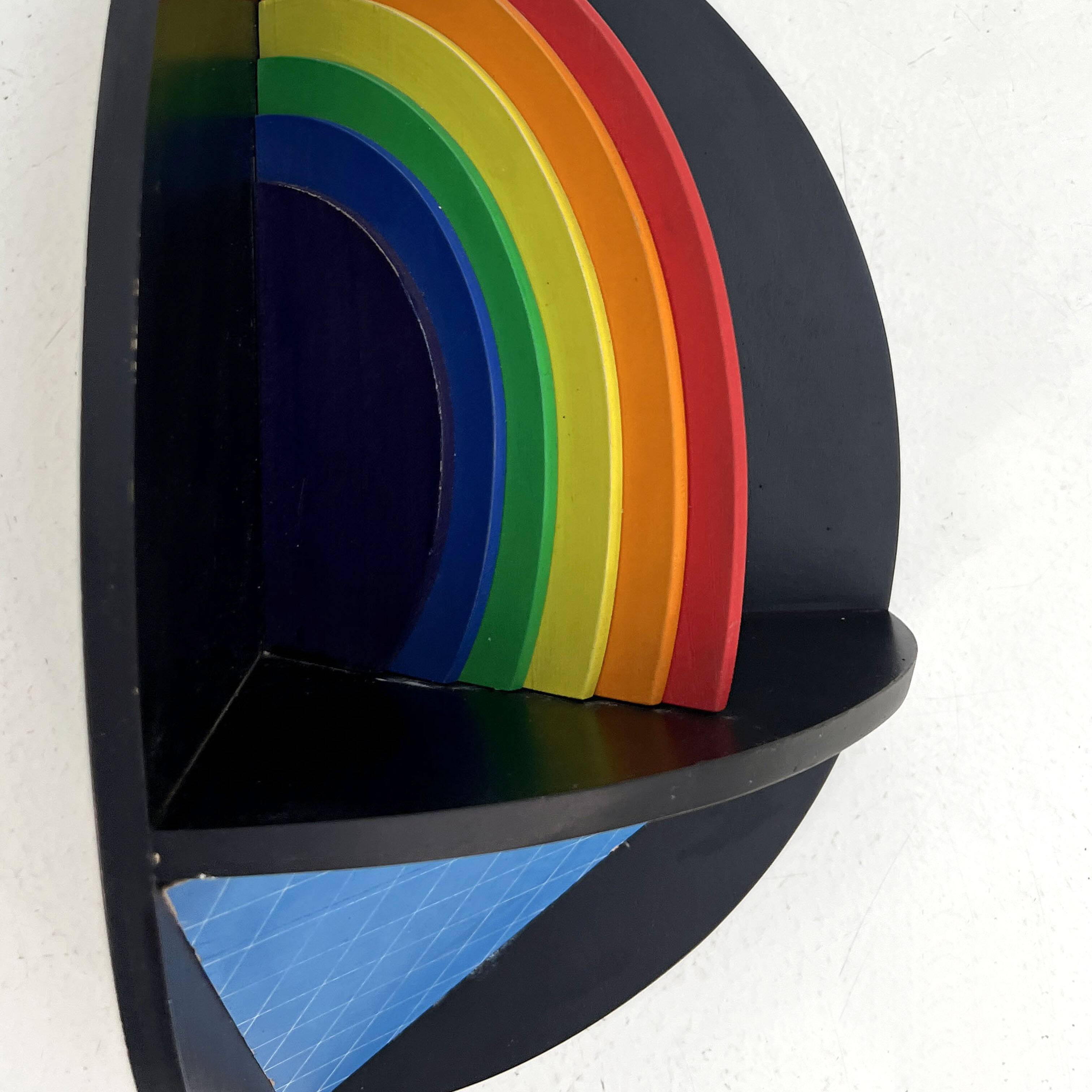 Rainbow Wall Sculpture by Lucio Del Pezzo, 1977