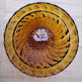 Cache amber glass jar