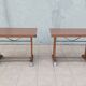 Paire de tables bistrot