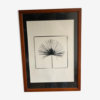 Dandelion framed printing
