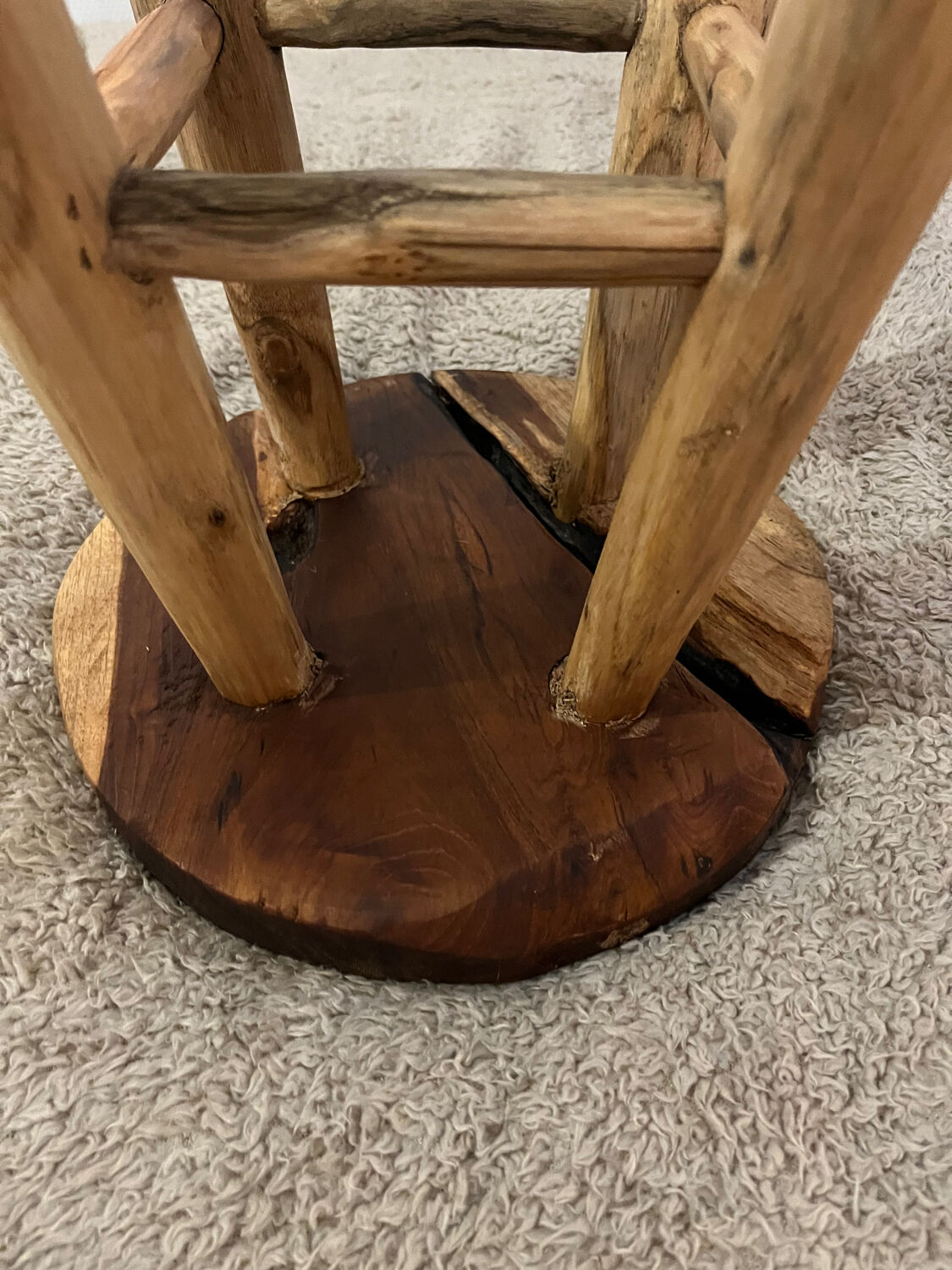 4-legged wooden stool
