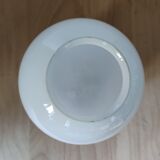 Opaline globe ceiling lamp