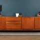 Retro teak 1960s long mcintosh of kirkcaldy sideboard by tom robertson