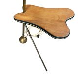 Vintage tripod floor lamp with shelf