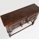 Antique 16th century Spanish carved cabinet in oak.