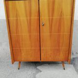 Vintage buffet 2 doors feet compass