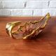 Mini golden glass coupe vintage style Bayel, pocket tray.
