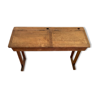 Solid oak school desk