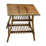 Vintage rattan bedside