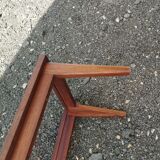 Vintage Scandinavian-style wooden coffee table.