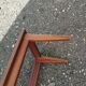 Vintage Scandinavian-style wooden coffee table.