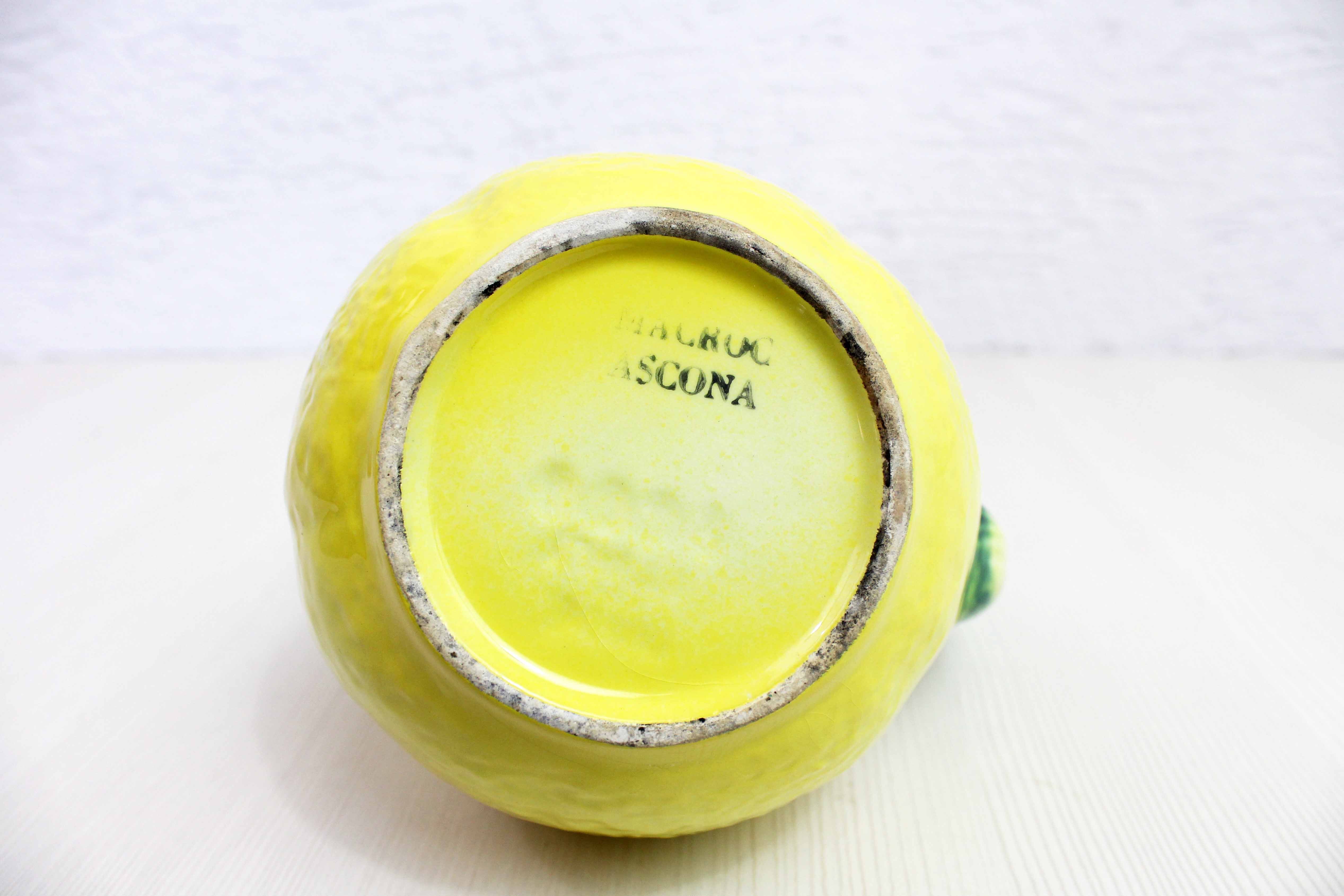 Vintage lemon pitcher Ascona